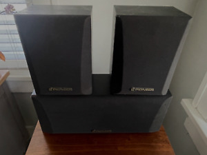 New ListingVTG PIONEER  S-CR4000-K SURROUND SOUND AND CENTER CHANNEL SPEAKERS -FREE SHIP