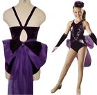 Night & Day Adult X-Large Dance Costume Leotard Mitts & Bustle Showgirl Closeout