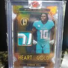🔥NASTY TRI-COLOR PATCH! Tyreek Hill Heart Of Gold 23 NFL Gold Standard #7 Mia🔥