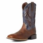Ariat Mens Sport Cool VentTEK Sq Toe Western Boots Bar Top Brown #10035928