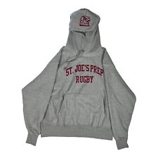 Vintage St. Joes Prep Rugby Hoodie Sweatshirt Champion Reverse Weave Size XL