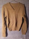 US ARMY WWII V NECK WOOL SWEATER PRIVATE PURCHASE OR RED CROSS YMCA TYPE