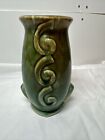 Vintage Green Drip Glaze Vase 5“1/2×3” 1/2 Very Nice But No Maker Mark