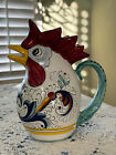 Fratelli Mari  Deruta for Park Street Capital Rooster Pitcher  Italy 913BM