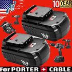 2Pack 18V NiCD Replacement Battery for Porter Cable PC18B 18-Volt Cordless Tools