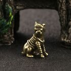 Solid Brass Dog Figurine Small Statue Home Ornament Figurines Collectibles