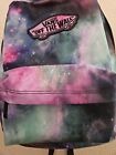 VANS Off The Wall Lightweight Galaxy and Stars Outer Space Print Backpack  Nwot
