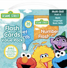 Sesame Street Flash Cards Value Pack  PreK-K  Math, Language, Basic Skills