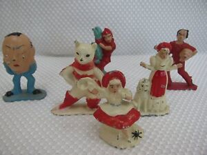 Vintage Tommy Toys Lead Nursery Rhymee Figures Set of 6