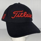 Titleist Golf Sports Mesh FJ/ProV1 Fitted Golf Hat COLOR: Black/Red SIZE: L/XL