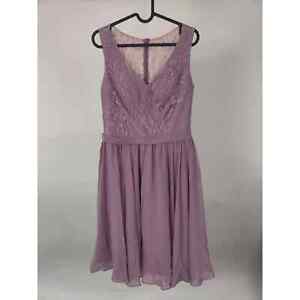 (V) NEW JJ's House Women dress sleeveless wedding elegant purple wisteria sz 6