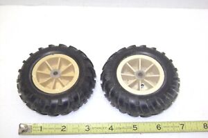 Used Toy original Ertl Tractor part  -rear tires rims wheels