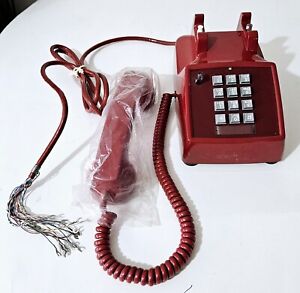 New ListingWESTERN ELECTRIC BELL SYSTEMS 2511F RED TELEPHONE Never Used in Original Box.