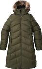 Womens Marmot Montreux Gray Fur Trimmed 700 Fill Parka Jacket Coat MEDIUM NWT