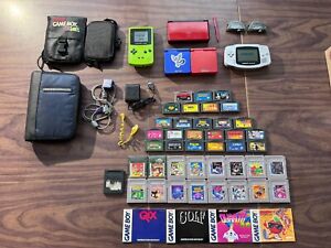 Nintendo Gameboy Advance SP + Color +DS System Lot / Bundle- Tetris +Mario Kart+