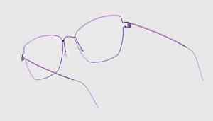 Lindberg Eyeglasses Rim model Femke Polished Mauve  Size 51-16-135