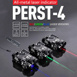 Black Aiming Laser PERST-4 Green IR Laser Dot Sight w/KV-D2 Reset to Zero Switch