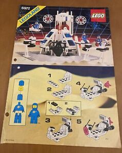 Lego Legoland 6972 Polaris Space Lab Instruction Manual Only from 1987