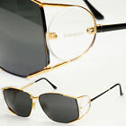 YSL 1988 Sunglasses Vintage Yves Saint Laurent Side Window Black Gold 4013 Y104