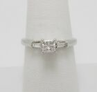 2.00 Ct. Princess Cut Real Treated Diamond 925 Silver Engagement Solitaire Ring