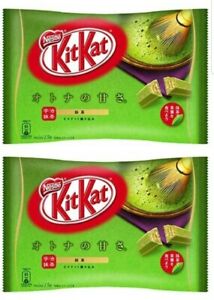 2 Packs - Japanese Kit Kat Matcha Green Tea Flavor 13 Mini Bars
