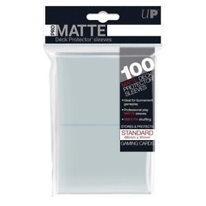 Ultra Pro PRO-Matte Standard Deck Protector Sleeves Clear (100 Sleeves)