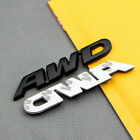3D Black Metal AWD Car Trunk Rear Fender Emblem Badge Decal Sticker 4WD SUV V6