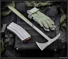 RMJ Tactical Tomahawk Eagle Talon Tungsten Body Dirty Olive G10 Kydex Sheath