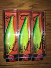 RAPALA GLIDDIN RAP 15=LOT OF 3 FIRE PIKE COLORED FISHING LURES=DISCONTINUED