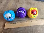 Lot of 3 Fisher Price Roll Around Faces Activity Ball 1990s Vintage Toddler Toy