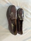 SPERRY Youth Boys Burgundy Leather Top Sider Penny Loafers Colton Size 6M