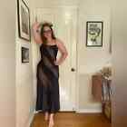 Y2K Vintage Fredrick’s of Hollywood Nylon Cut Out Slip Dress