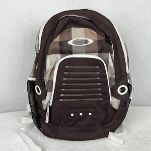 Oakley Backpack Brown Plaid Check