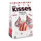 KISSES Candy Cane Flavored, Christmas Candy Bulk Bag, 30.1 Oz
