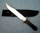 HANDMADE 12 Inches D2 STEEL BLADE HUNTING KNIFE - SURVIVAL BOWIE KNIFE & SHEATH