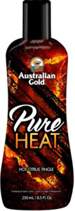 Australian Gold PURE HEAT HOT Citrus Tingle Tanning Lotion 8.5oz