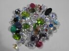 250 cts Mixed Gemstone Lot From Gold Silver Scrap Jewelry Cz More 50 Grams Lot-A
