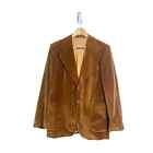 VINTAGE Cortefiel Made in Spain Men's Brown Velvet Sport Coat Blazer Size 42