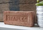 Antique Reclaimed Brick Stamped STAPLES Hudson Valley NY c.1900s w Fingerprints