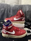 Size 10.5 - Nike Air Force 1 High SP x Supreme Red 2014-Ships Asap