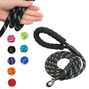 5FT Dog Leash Small and medium-sized Pet Rope Nylon Leads with Comfy Handle