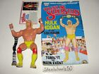 Vintage WWF Hulk Hogan Figure With Poster Bio File Card 1984 LJN Superstars RARE