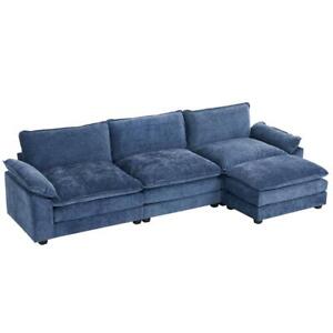Sectional Sofa Set L-Shaped Couch Living Room Convertible Indoor Modular