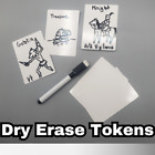 Dry Erase Tokens for Magic the Gathering MTG Reusable Tokens Commander