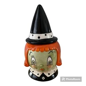 Johanna Parker Halloween Witch Candy Jar Laughing Luna Vintage Collection 7