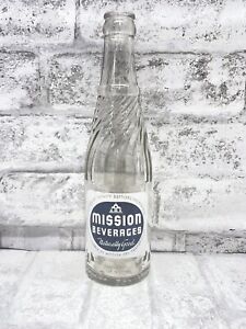 Vintage Mission Beverages 1947 Soda Bottle 10fl Oz