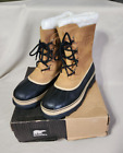 Sorel Caribou Waterproof Nubuck NM1000-281 Winter Snow Boots Mens Size 12 w/ Box