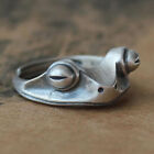 Creative Frog 925 Silver Filled Ring Women/Men Jewelry Party Gift Sz Adjustable