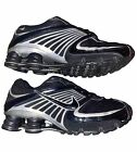 Nike Men's Shox Black & Grey Running Shoes Size 8, Very Good Used Condition
