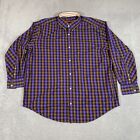 Robert Graham X Collection Button Up Shirt Mens Size 2XLB Rockabilly Flip Cuff